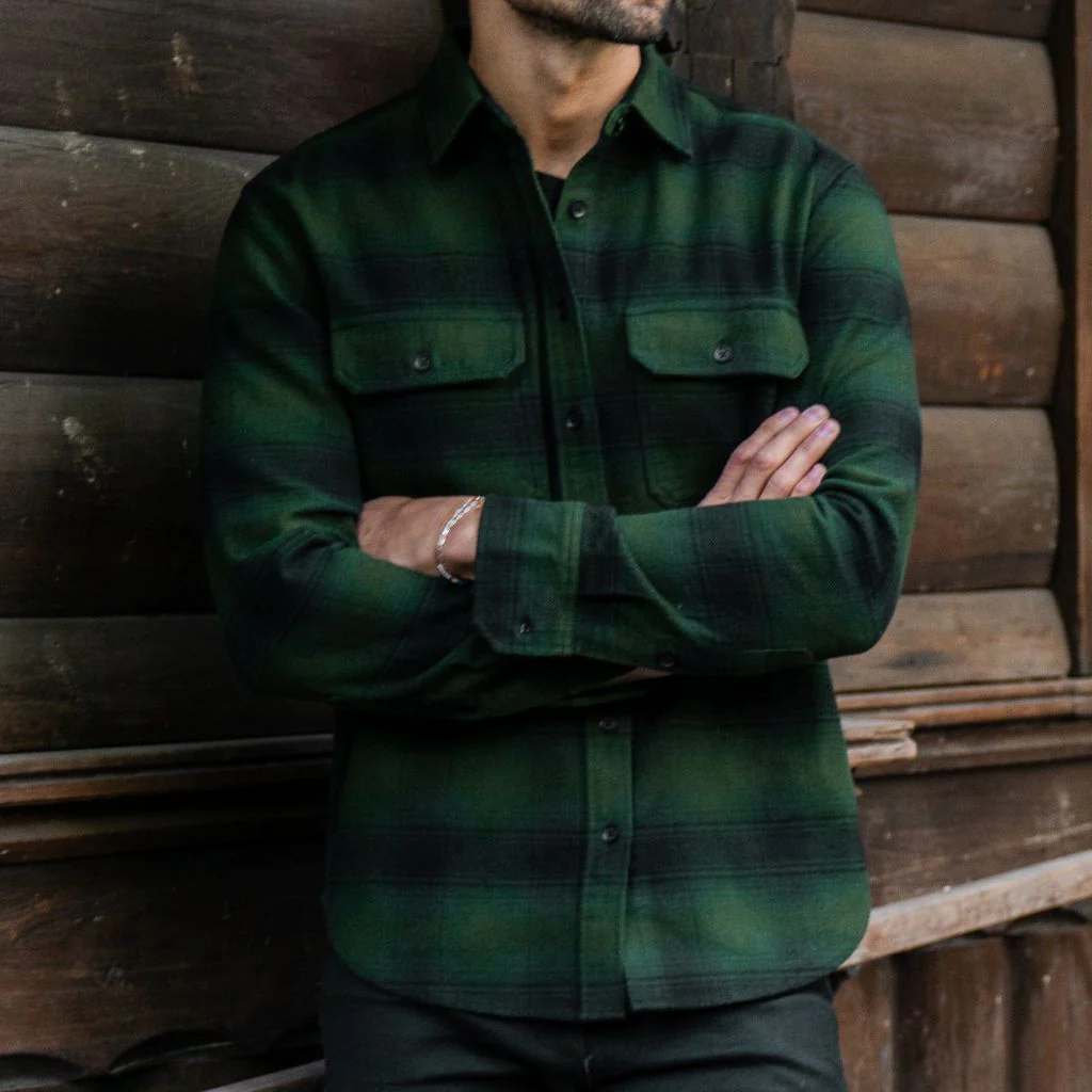 Summit Flannel Shirt | Evergreen - Thursday Boots