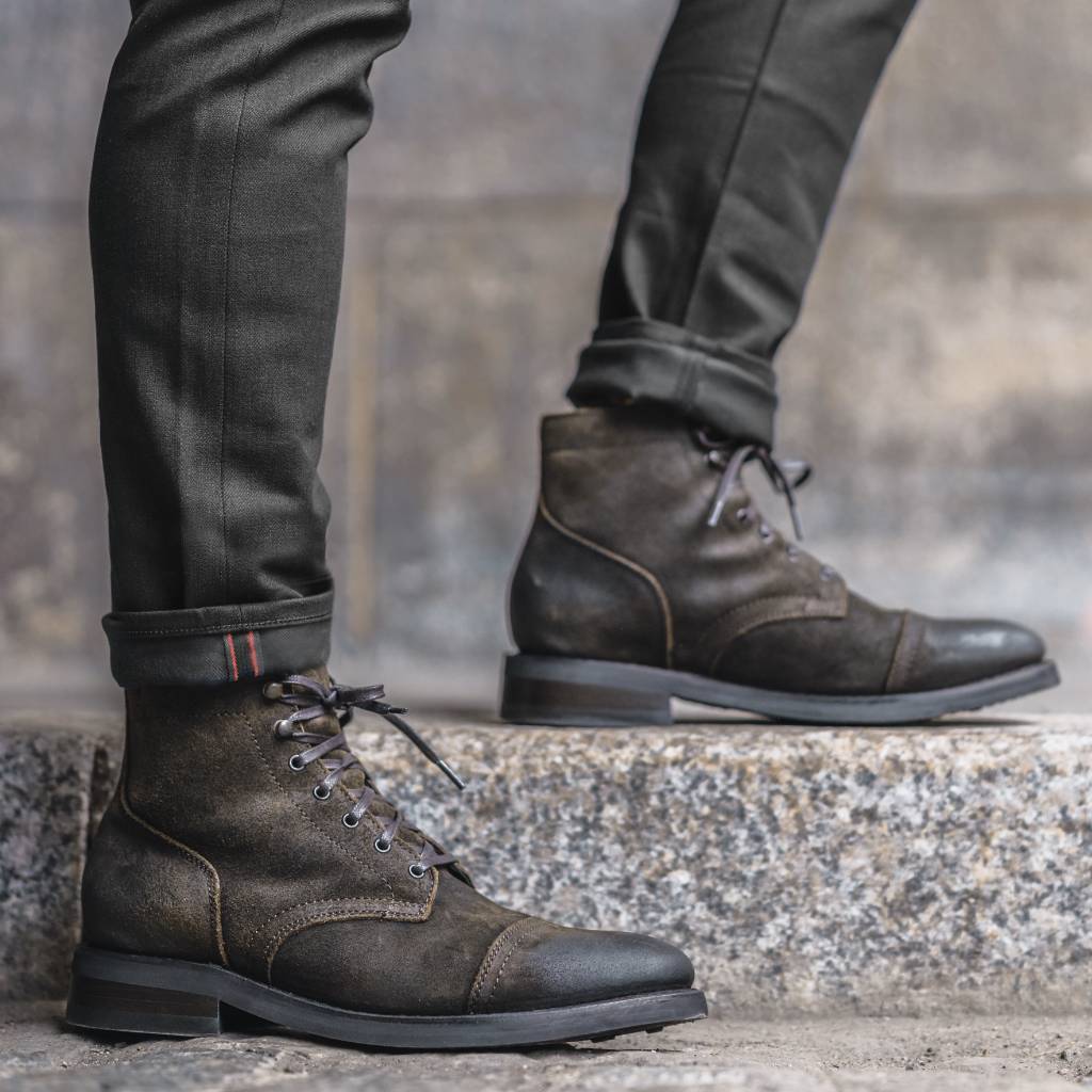 Captain | Dark Olive Suede - Thursday Boots