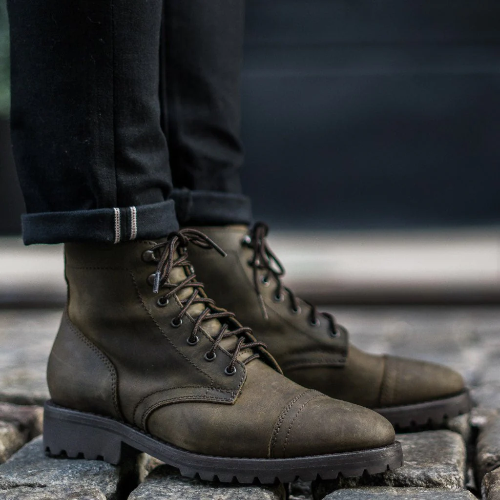 Captain | Dark Olive Matte - Thursday Boots