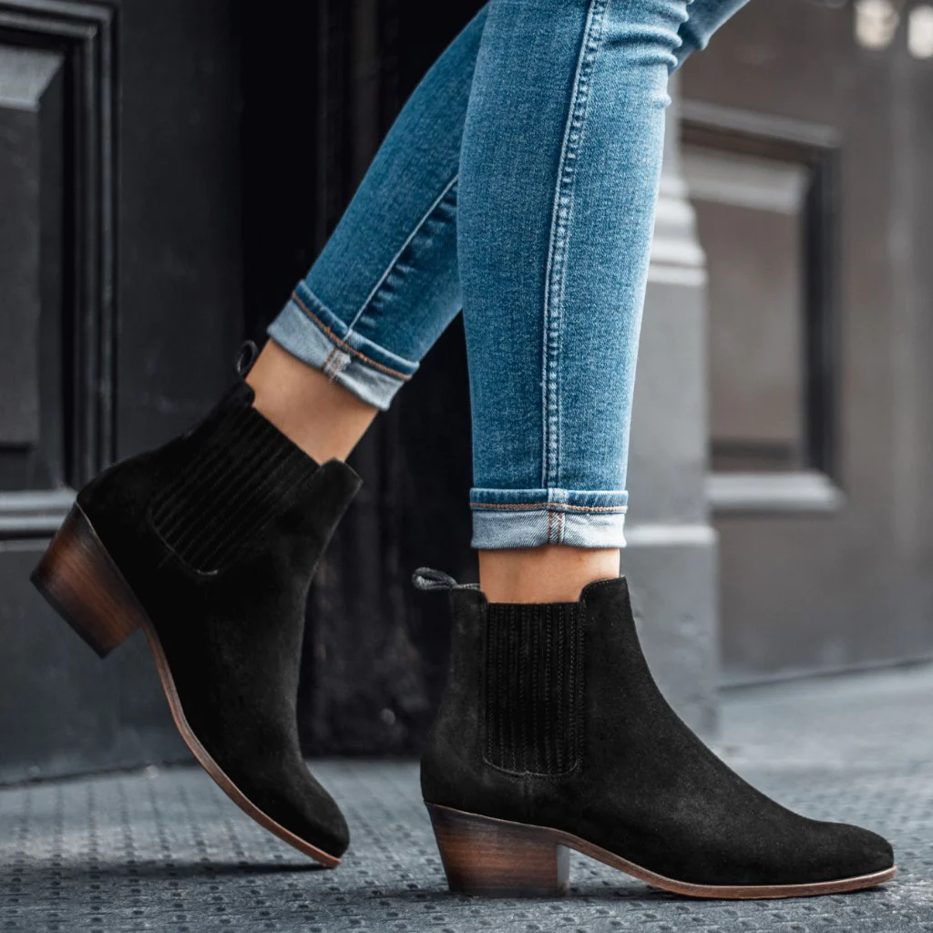 Dreamer Bootie | Black Suede - Thursday Boots