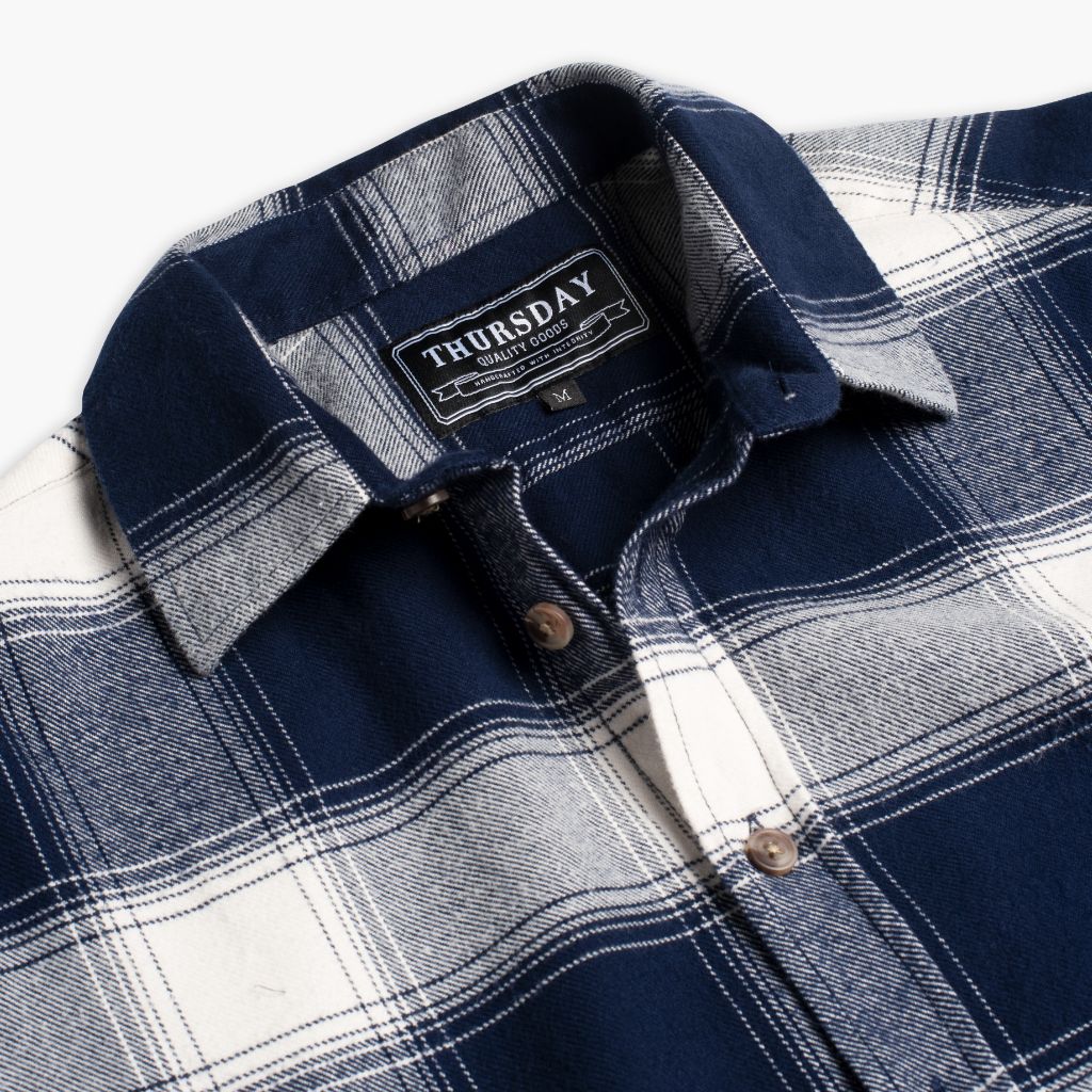 Forever Flannel Shirt | Navy & Cream - Thursday Boots