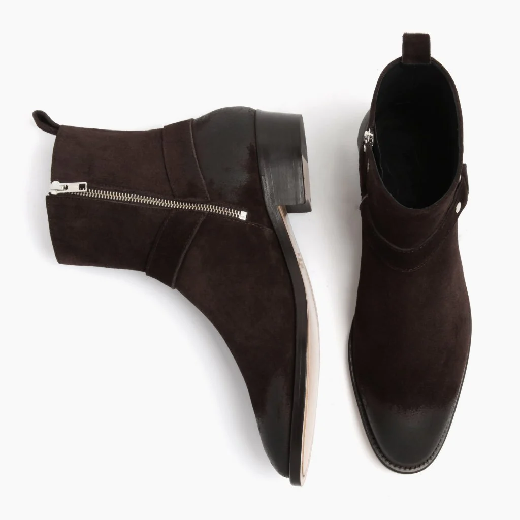 Harness | Dark Brown Suede - Thursday Boots