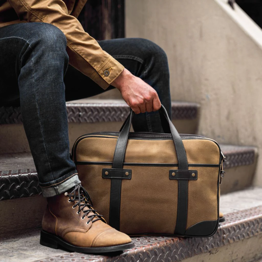 Commuter Bag | Tan Canvas - Thursday Boots