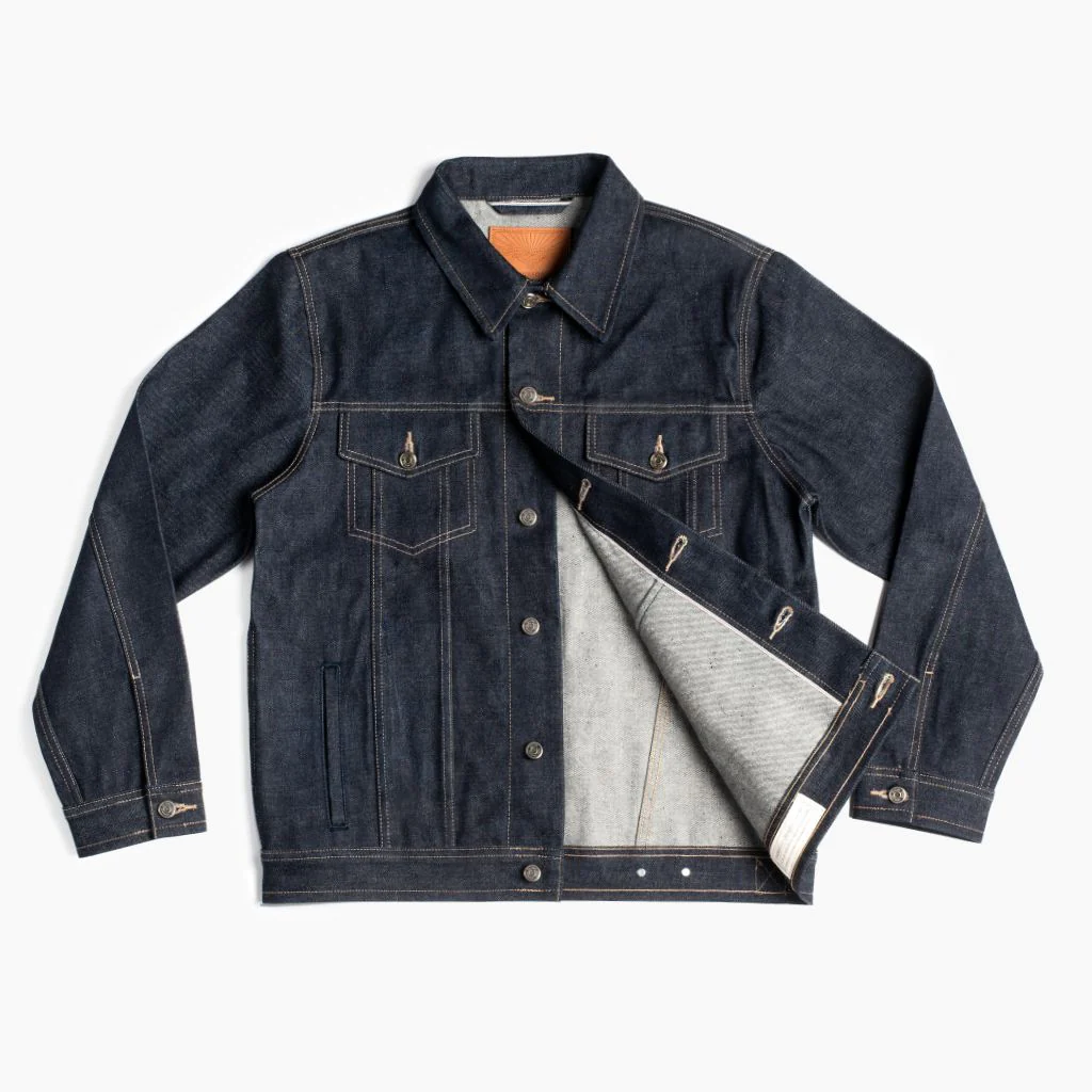 Selvedge Denim Trucker Jacket | Raw Indigo - Thursday Boots