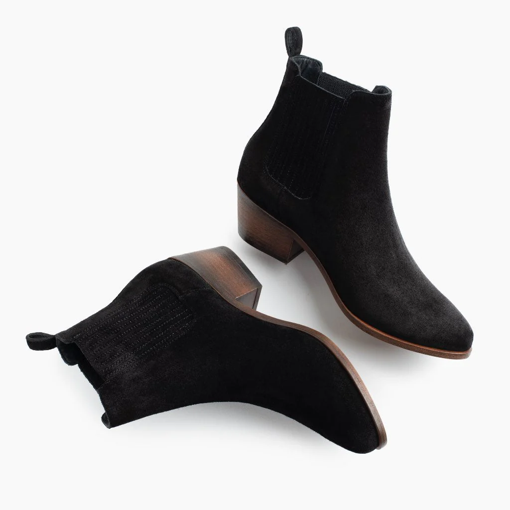 Dreamer Bootie | Black Suede - Thursday Boots