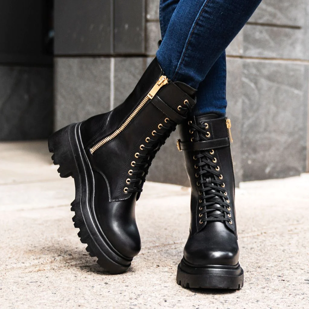Fatale | Black & Gold - Thursday Boots