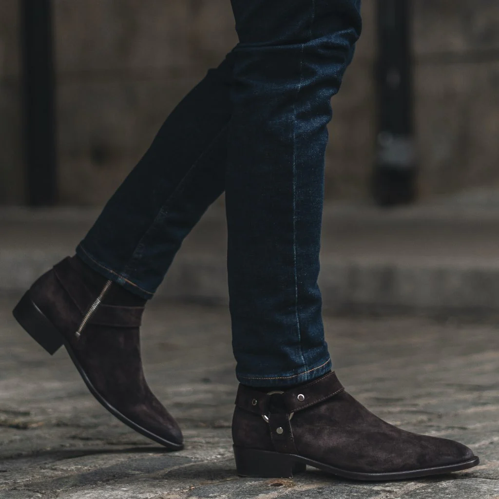 Harness | Dark Brown Suede - Thursday Boots