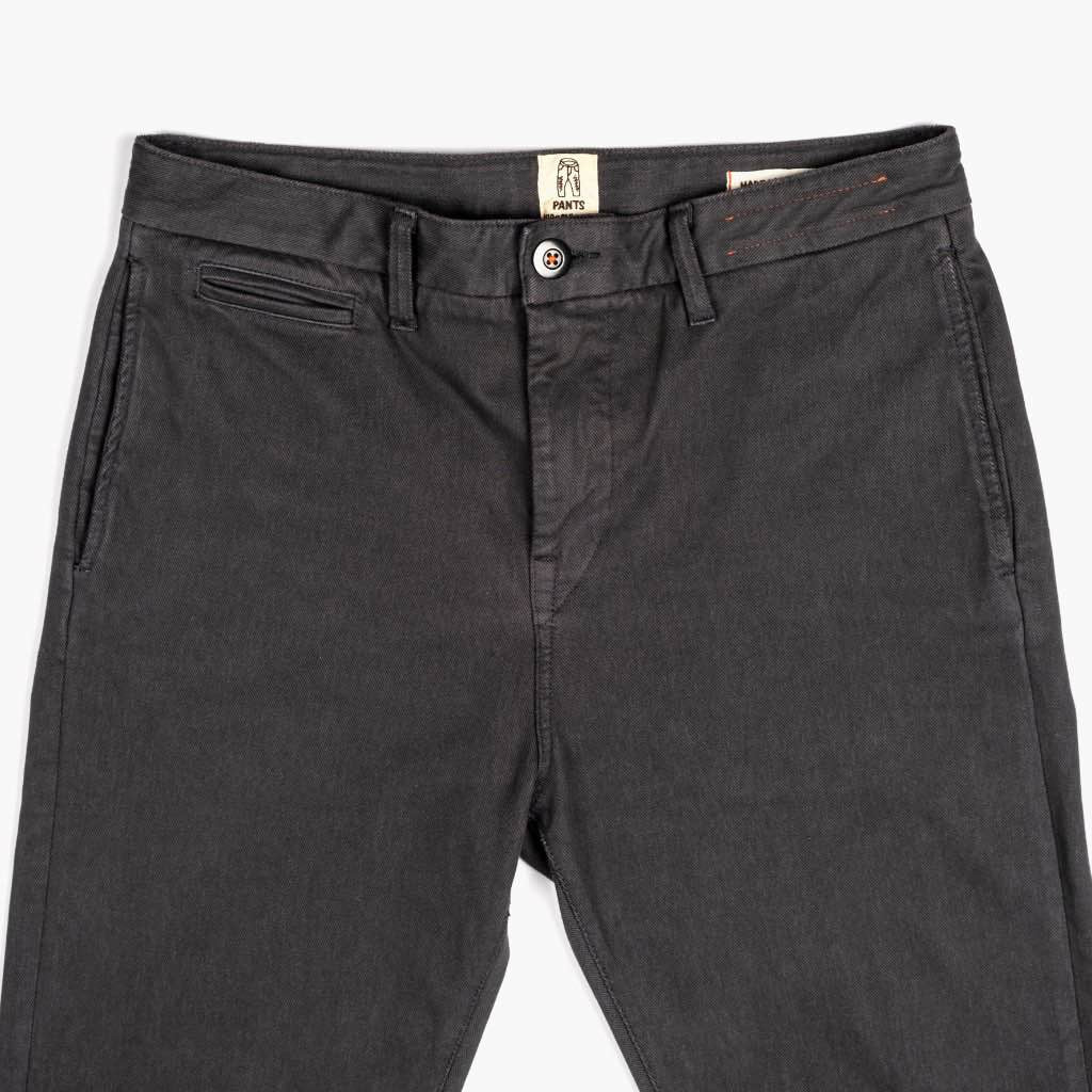Kato Axe Slim Fit Chinos | Charcoal - Thursday Boots