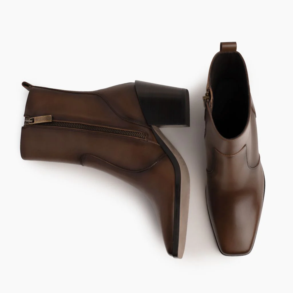 Soho Zip | Chocolate - Thursday Boots