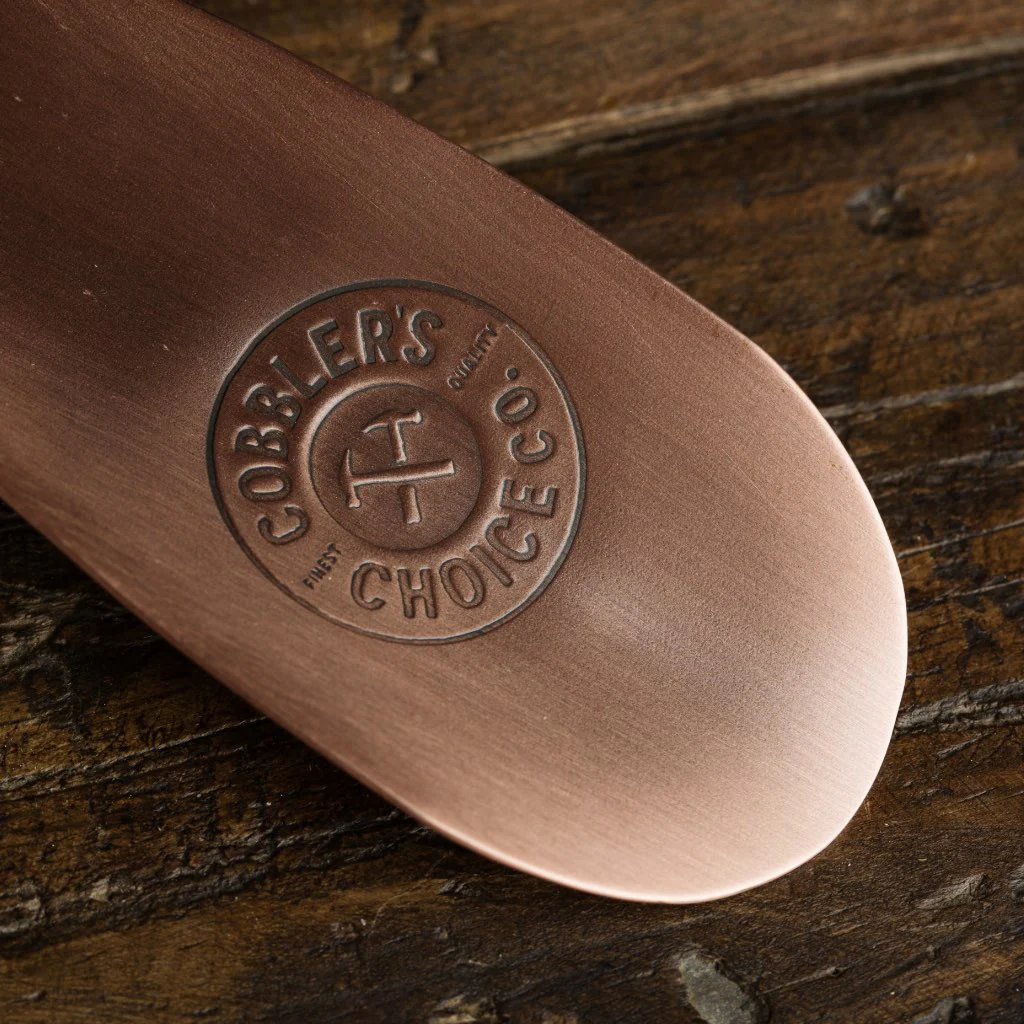 Cobbler's Choice Metal Shoe Horn | Brushed Copper - Thursday Boots
