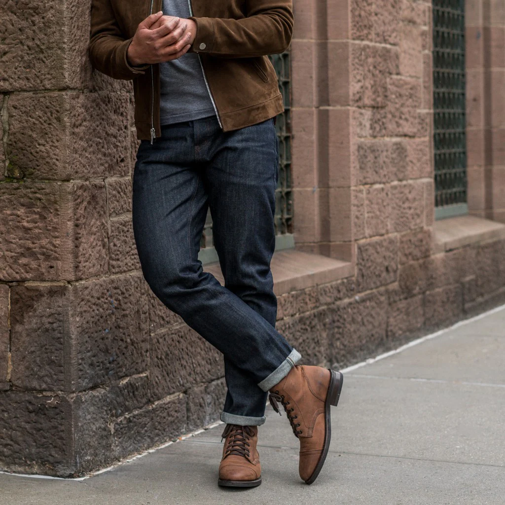 UB Selvedge Slim Tapered Jeans | Indigo (Slim Tapered) - Thursday Boots