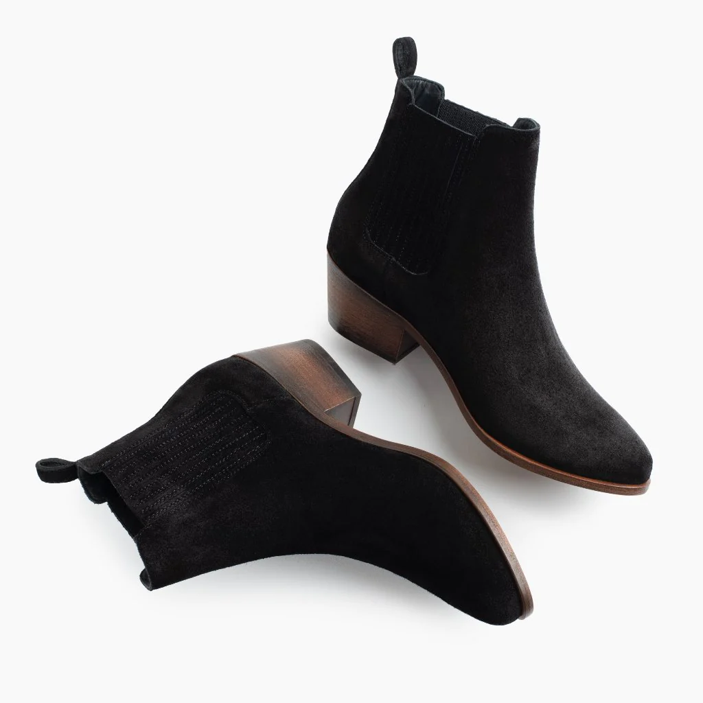 Dreamer Bootie | Black Suede - Thursday Boots