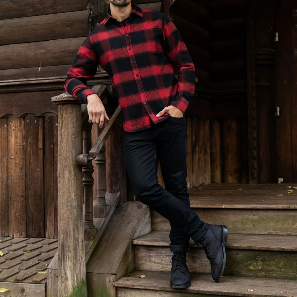Forever Flannel Shirt | Red & Black - Thursday Boots