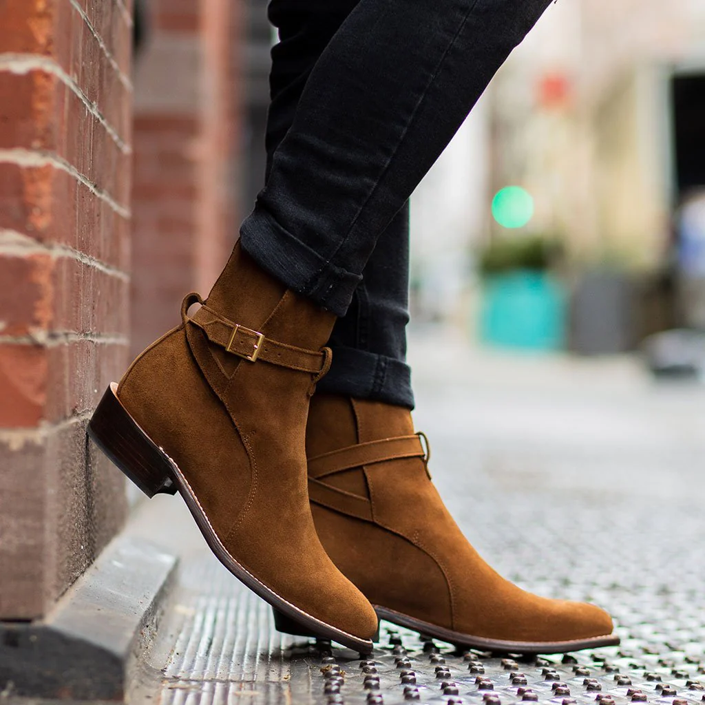 Rogue | Cognac Suede - Thursday Boots