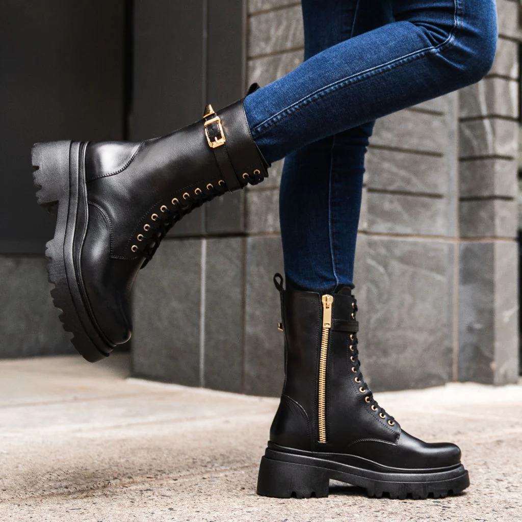 Fatale | Black & Gold - Thursday Boots