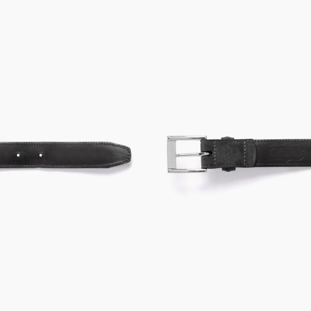Men's Classic Leather Belt | Shadow Grey - Thursday Boots