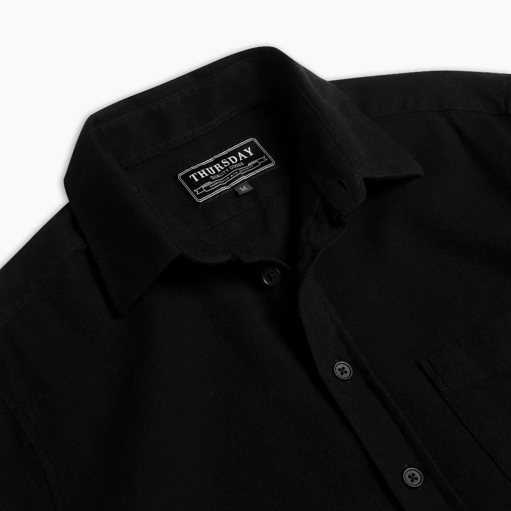Solid Shirt | Black - Thursday Boots
