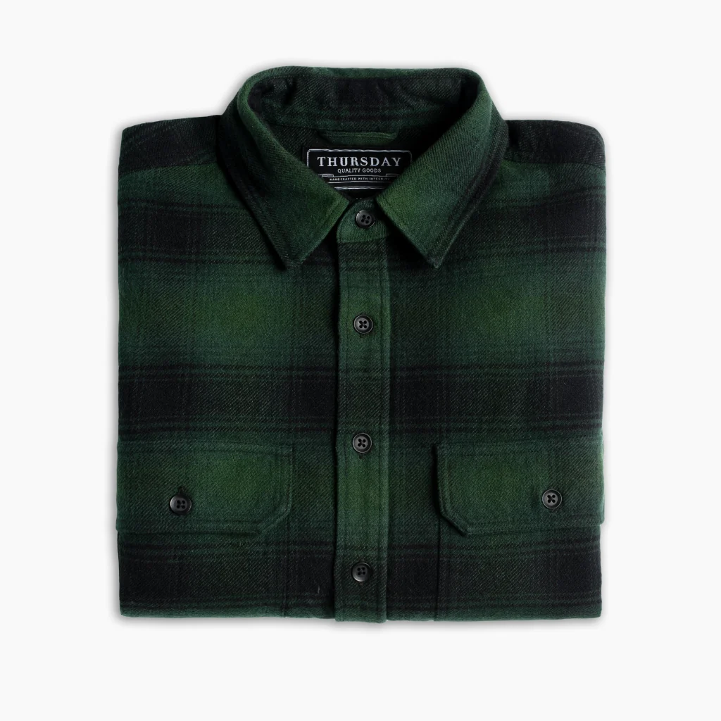 Summit Flannel Shirt | Evergreen - Thursday Boots