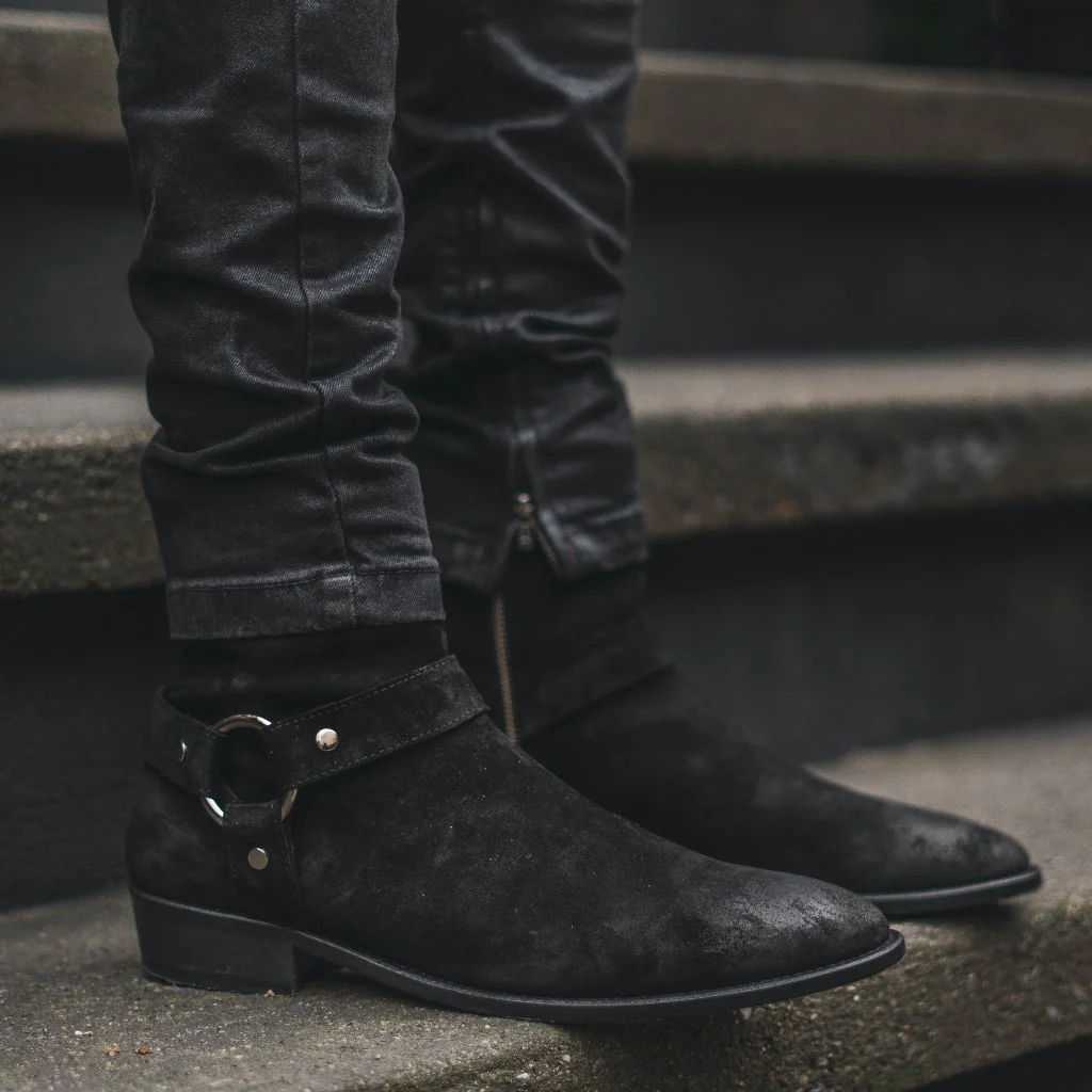 Harness | Black Suede - Thursday Boots