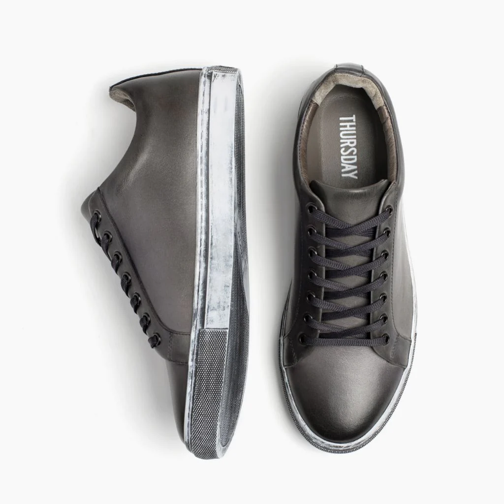Premier Low Top | Distressed Grey - Thursday Boots