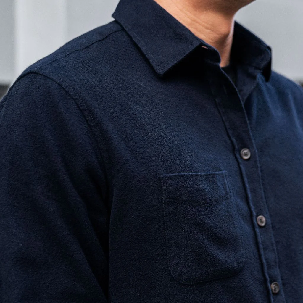Solid Shirt | Navy - Thursday Boots