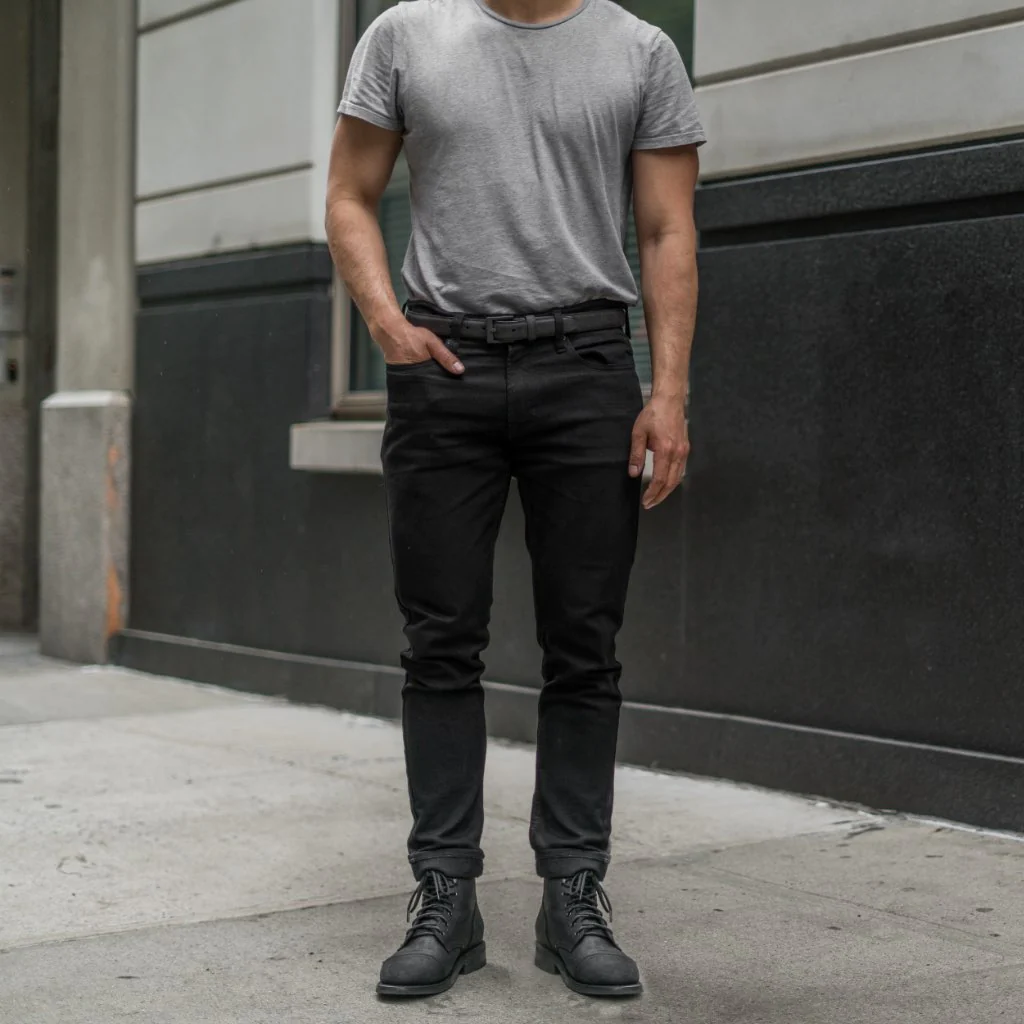 Men's Classic Leather Belt | Black Matte - Thursday Boots