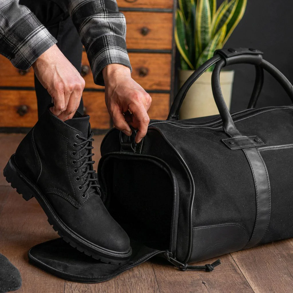 Weekender Bag | Black Canvas - Thursday Boots