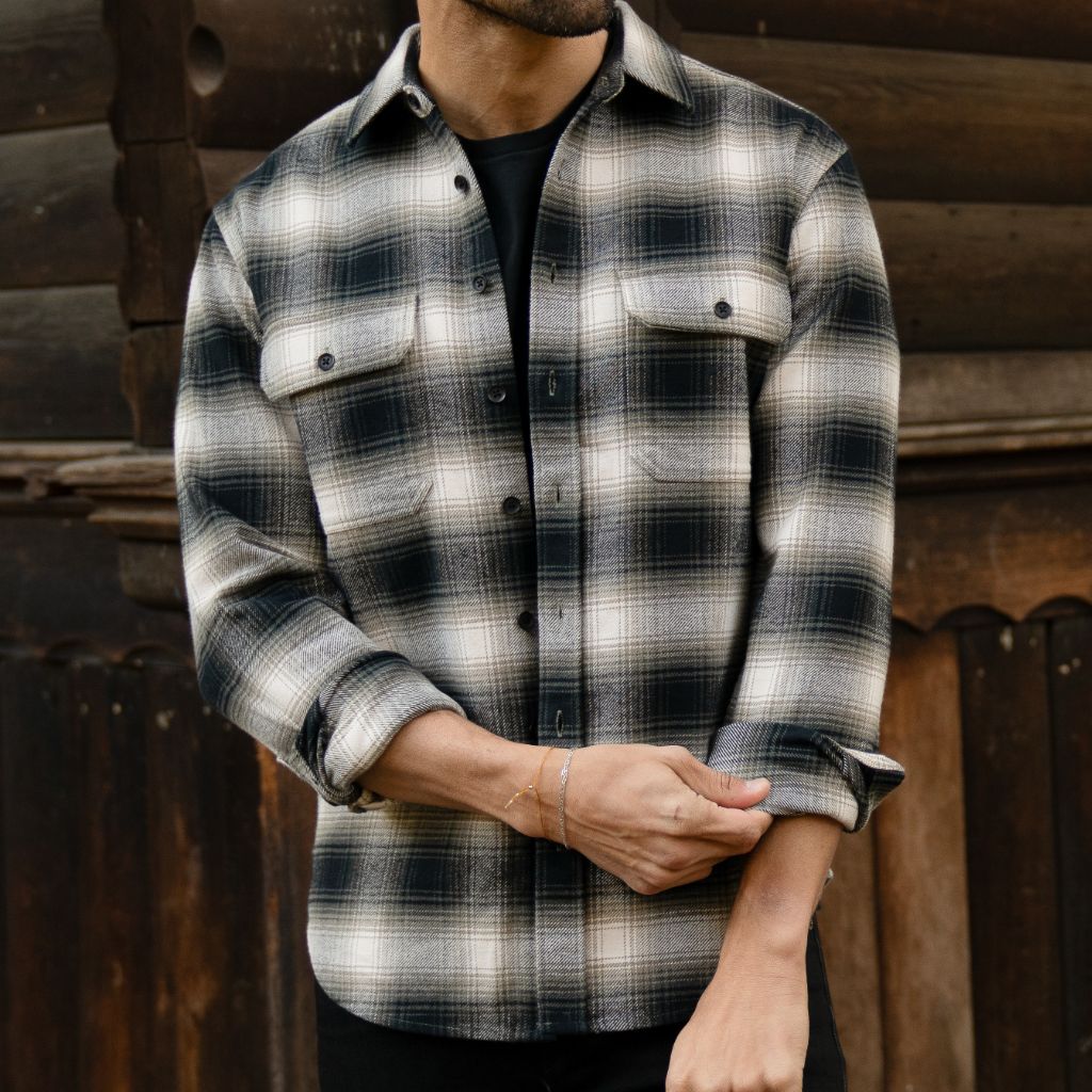 Summit Flannel Shirt | Timberwolf - Thursday Boots