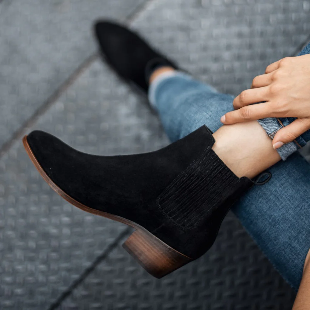 Dreamer Bootie | Black Suede - Thursday Boots