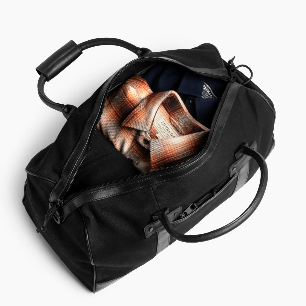 Weekender Bag | Black Canvas - Thursday Boots