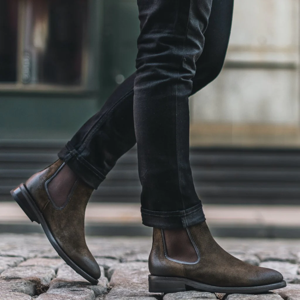 Duke | Dark Olive Suede - Thursday Boots