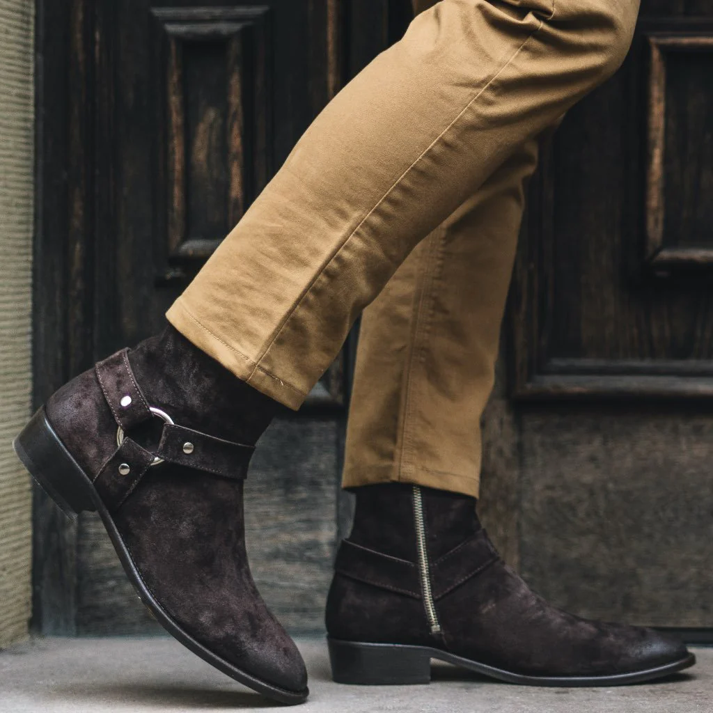 Harness | Dark Brown Suede - Thursday Boots