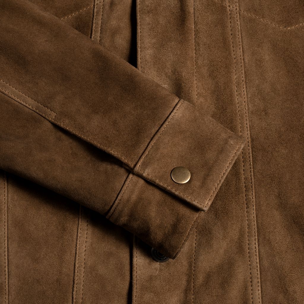 Suede Trucker Jacket | Dusty - Thursday Boots