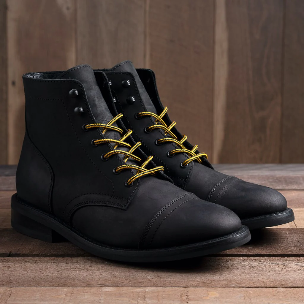 Kevlar Blend Laces | Black + Yellow - Thursday Boots