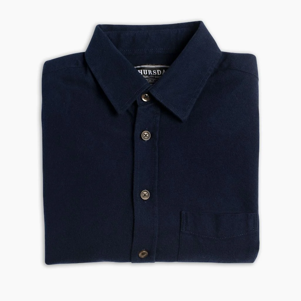 Solid Shirt | Navy - Thursday Boots