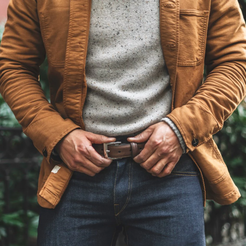 Men's Classic Leather Belt | Walnut - Thursday Boots