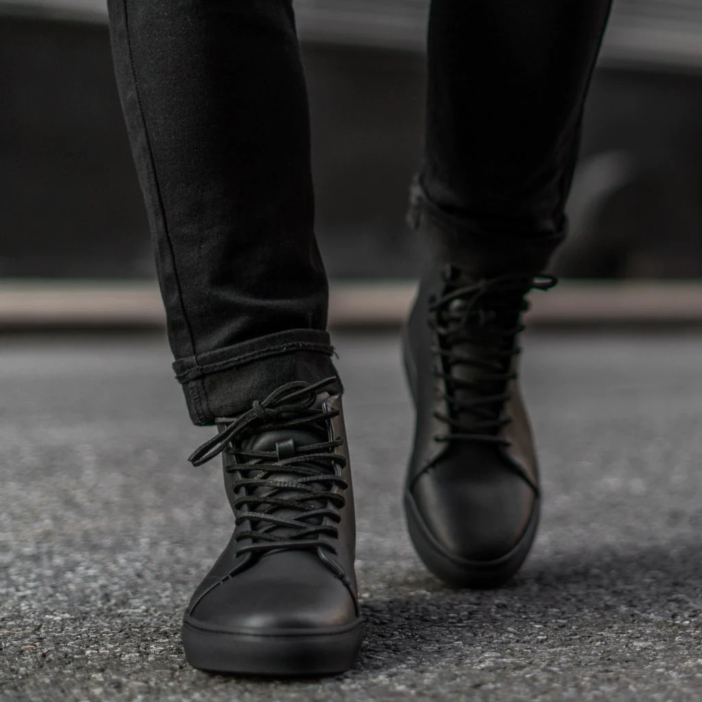 Premier High Top | Black Vachetta - Thursday Boots