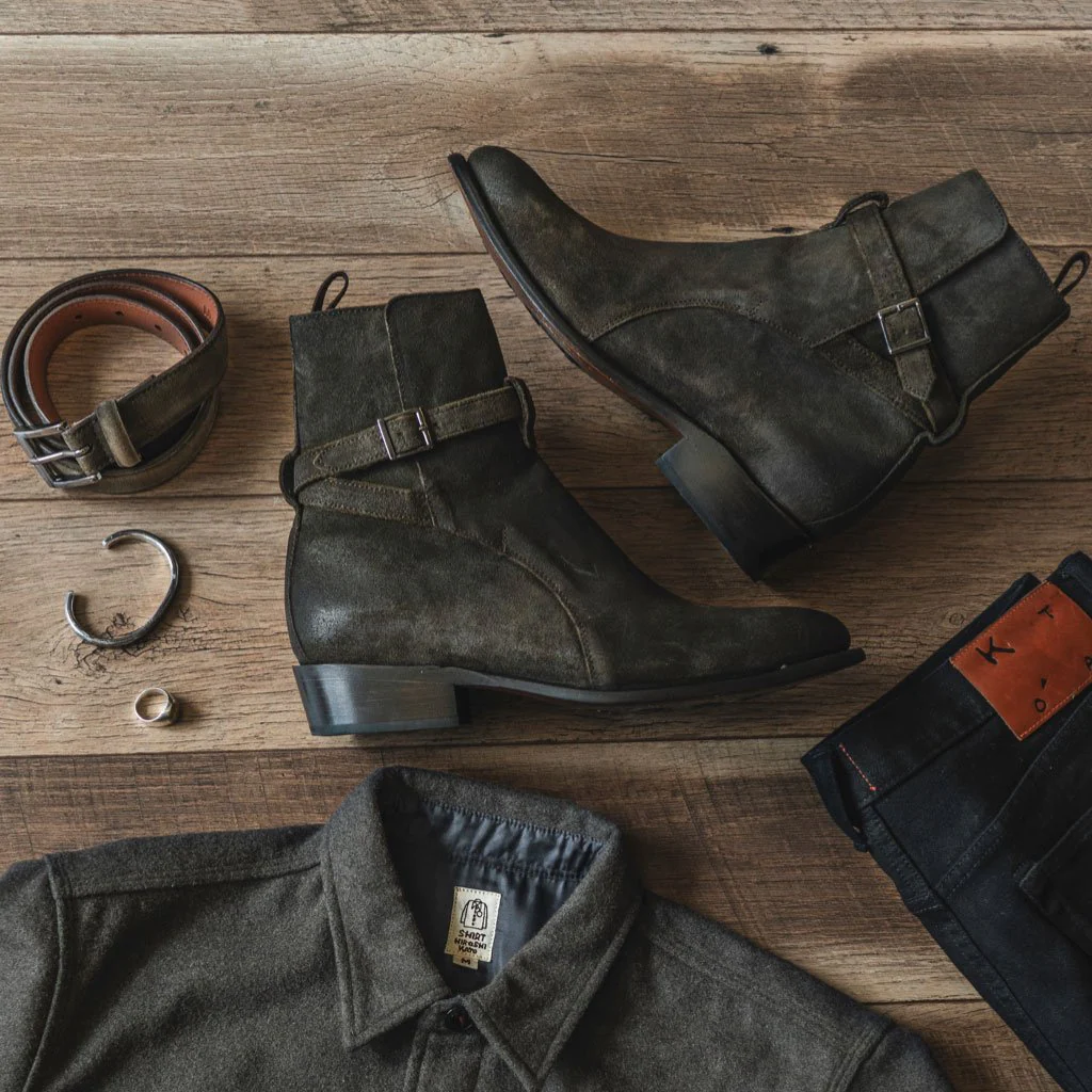 Rogue | Dark Olive Suede - Thursday Boots