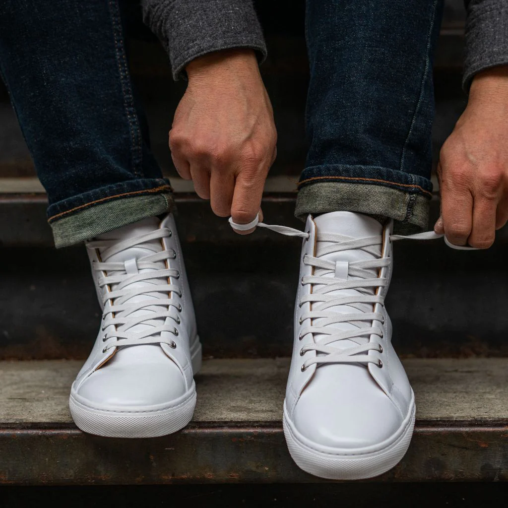 Premier High Top | White - Thursday Boots