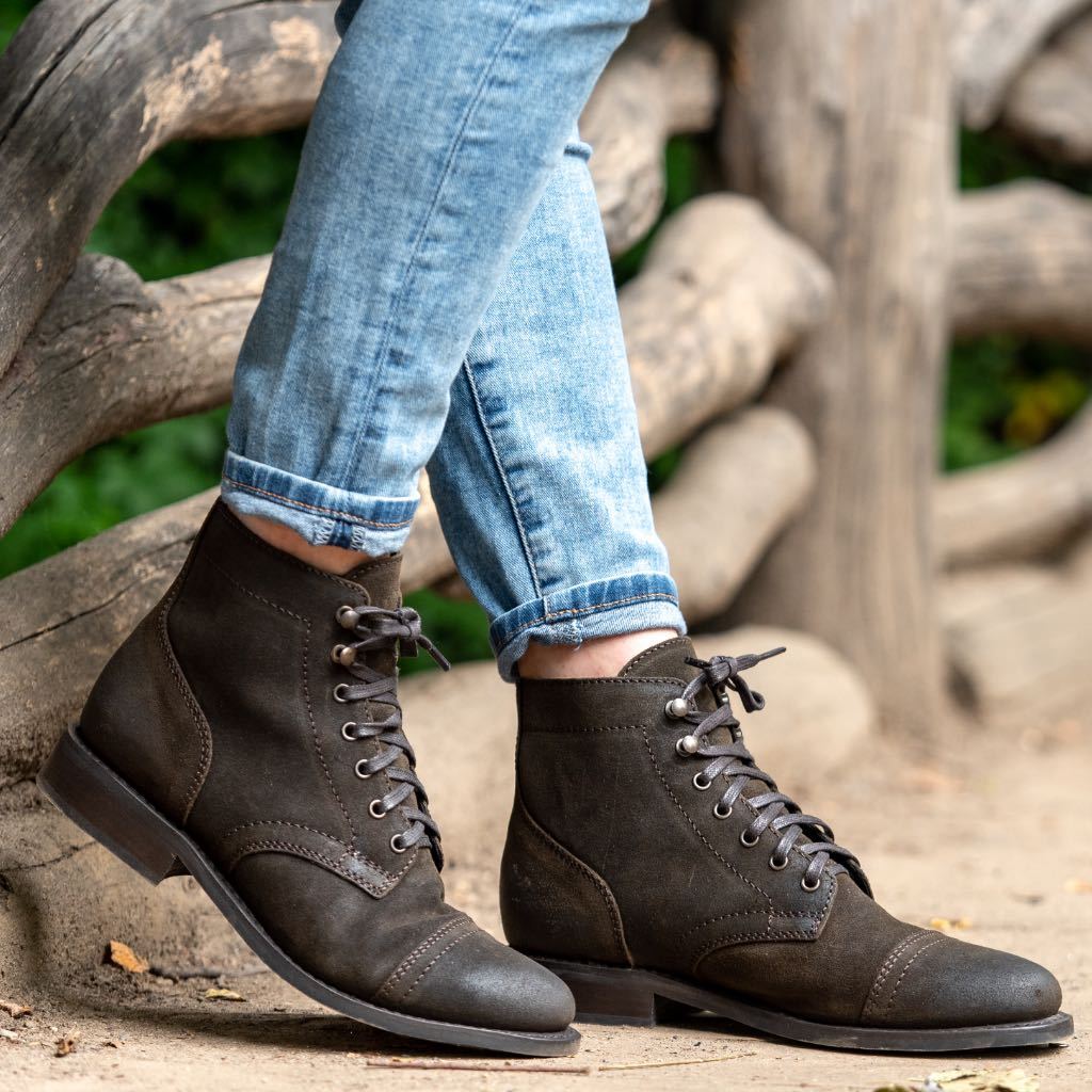 Captain | Dark Olive Suede - Thursday Boots