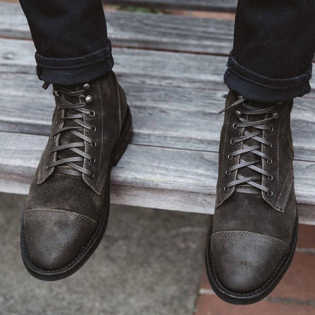 Captain | Dark Olive Suede - Thursday Boots