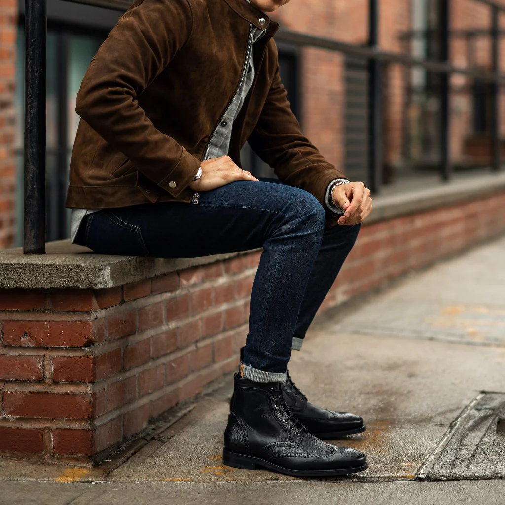 Wingtip | Black - Thursday Boots