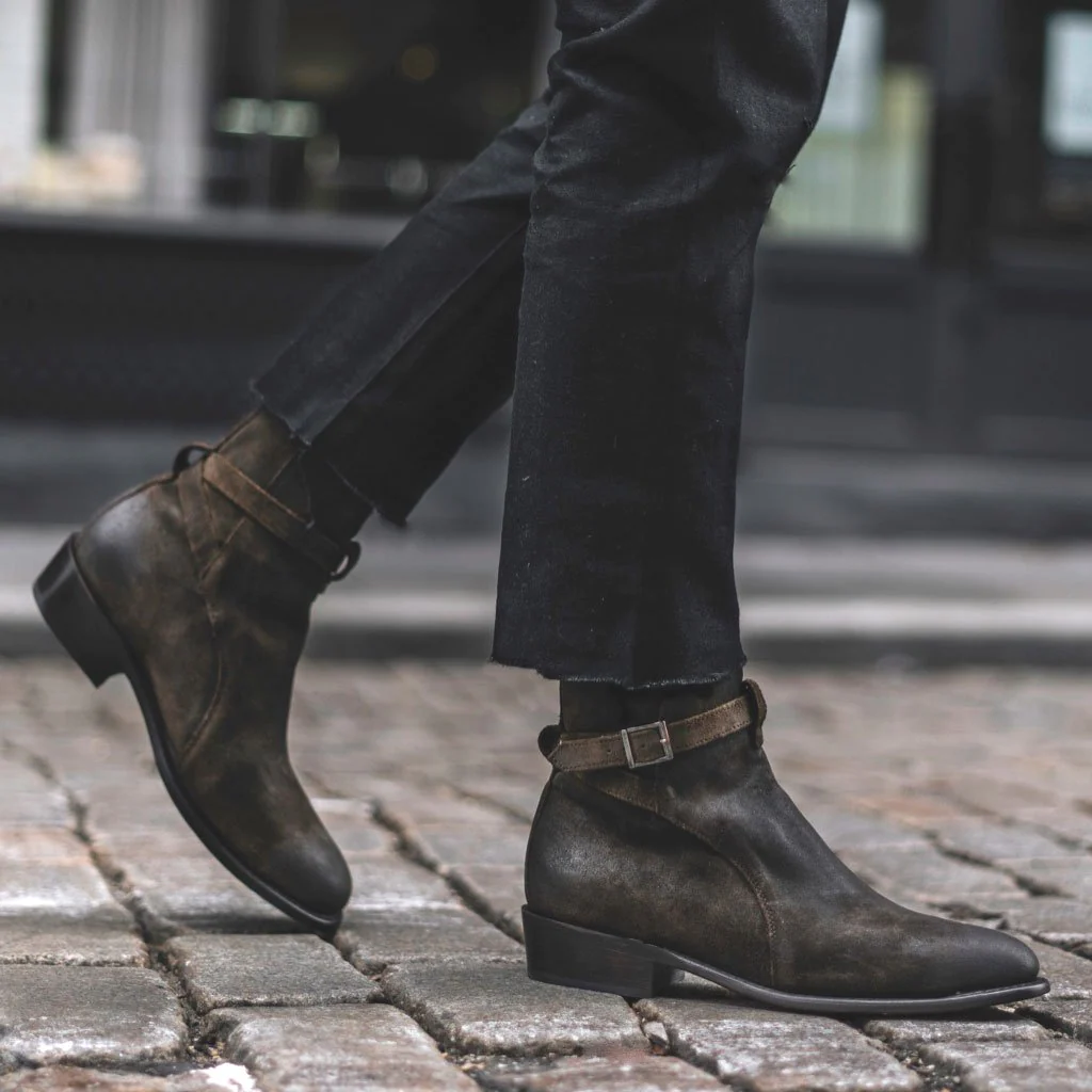 Rogue | Dark Olive Suede - Thursday Boots