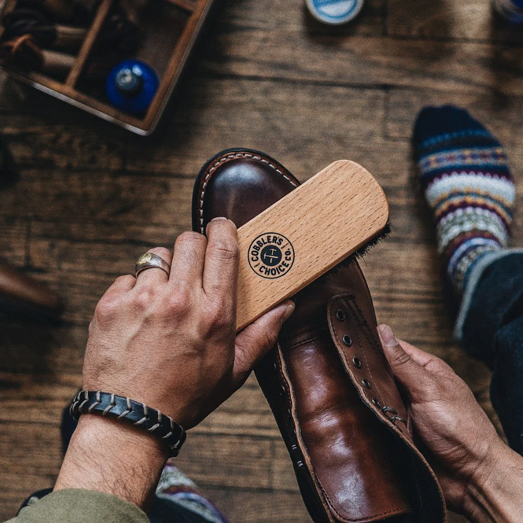 Cobbler's Choice Premium Shoe Brush | Tan - Thursday Boots
