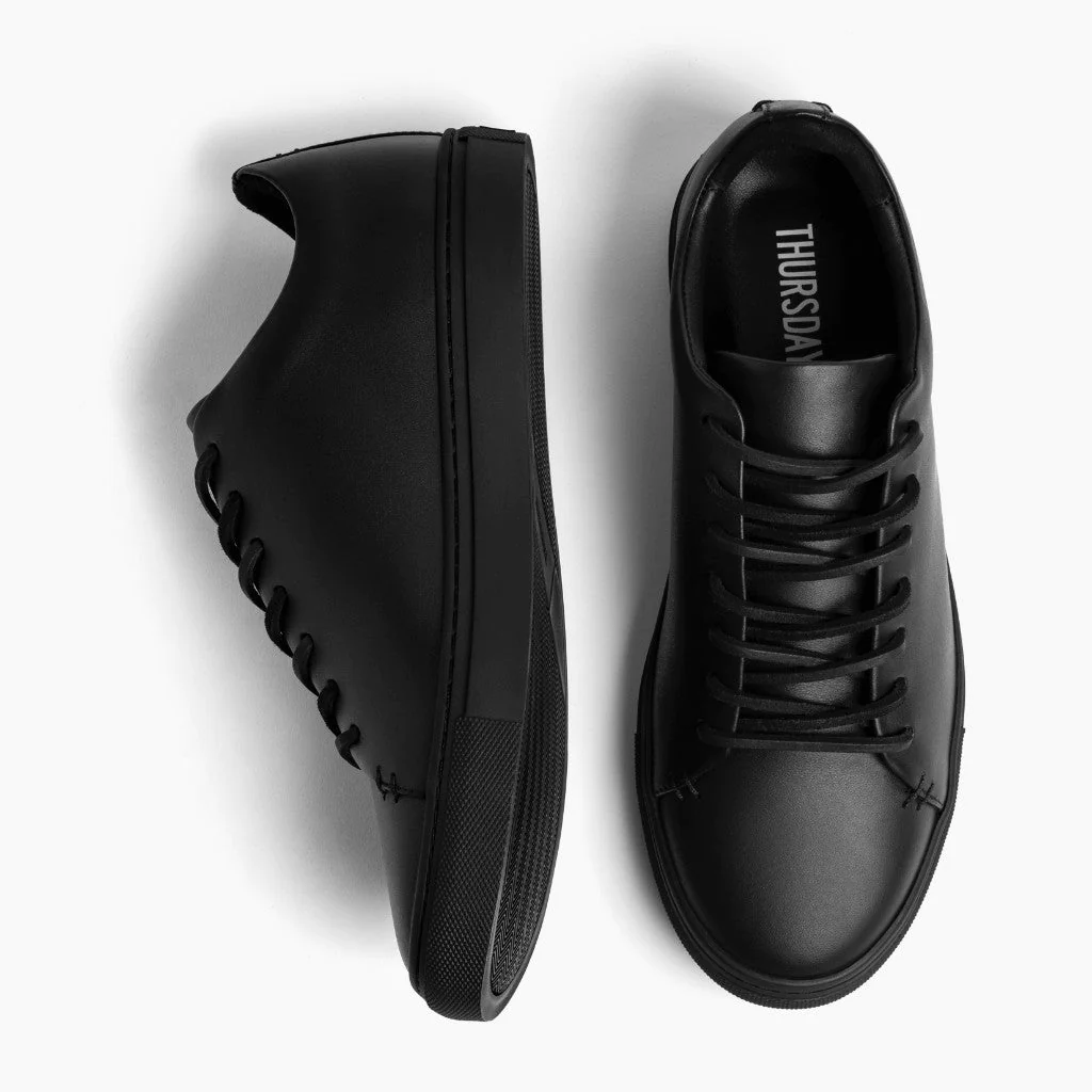 Premier Low Top | Black Vachetta - Thursday Boots