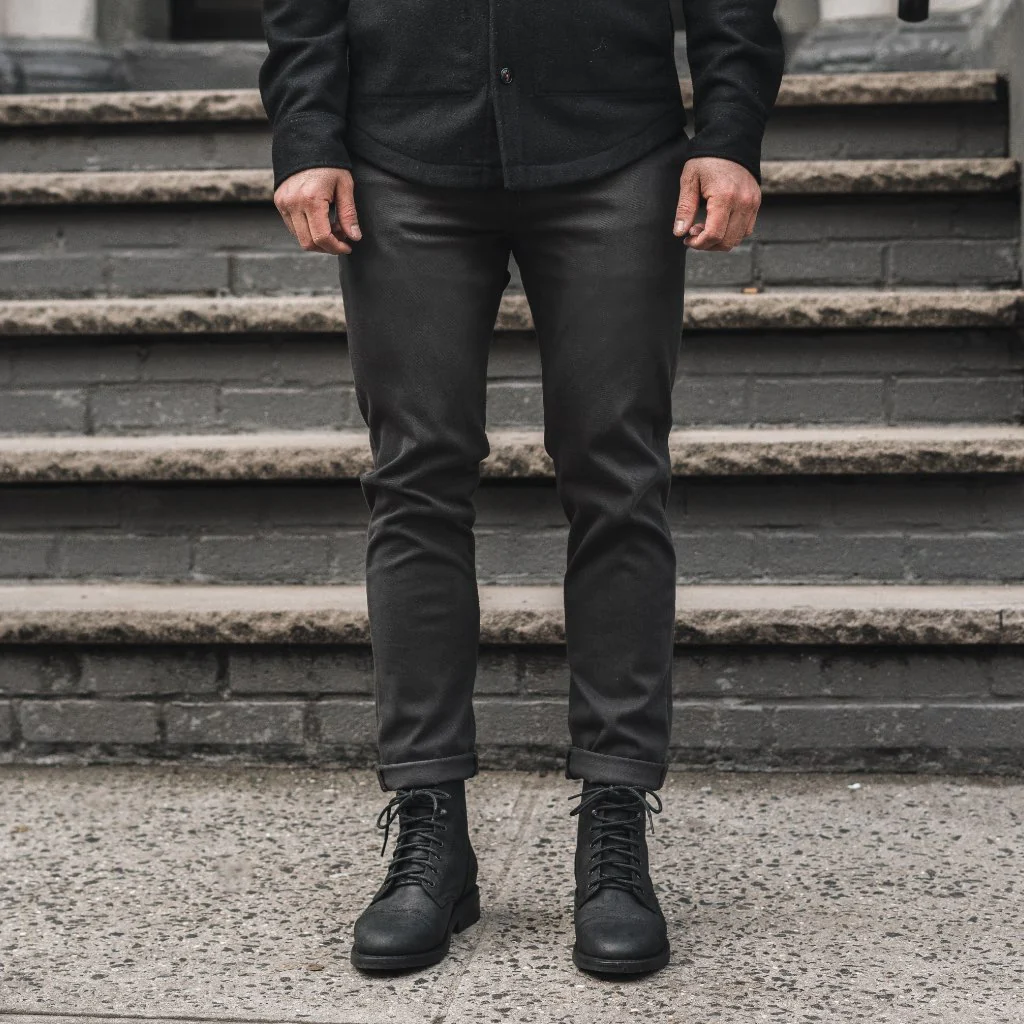 Kato Axe Slim Fit Chinos | Charcoal - Thursday Boots