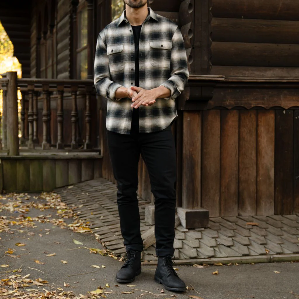 Summit Flannel Shirt | Timberwolf - Thursday Boots