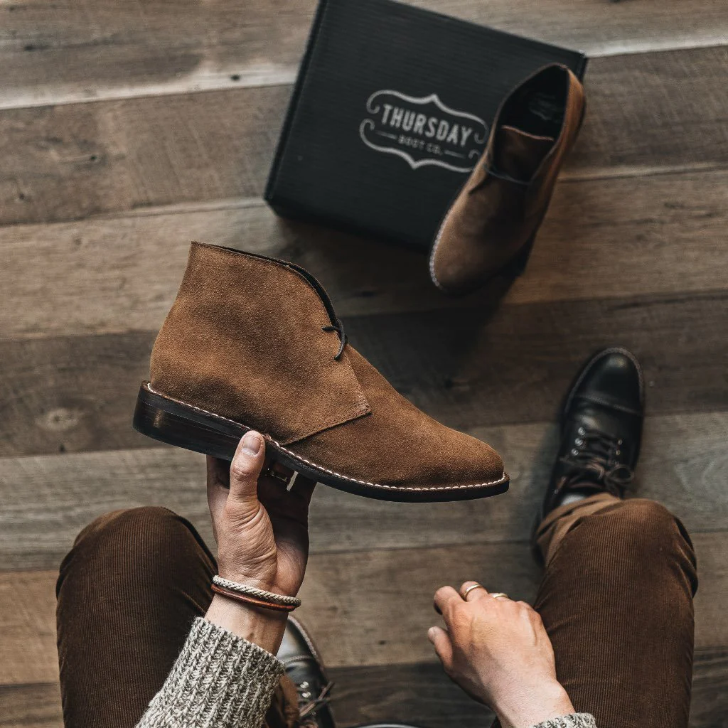 Scout | Cognac Suede - Thursday Boots
