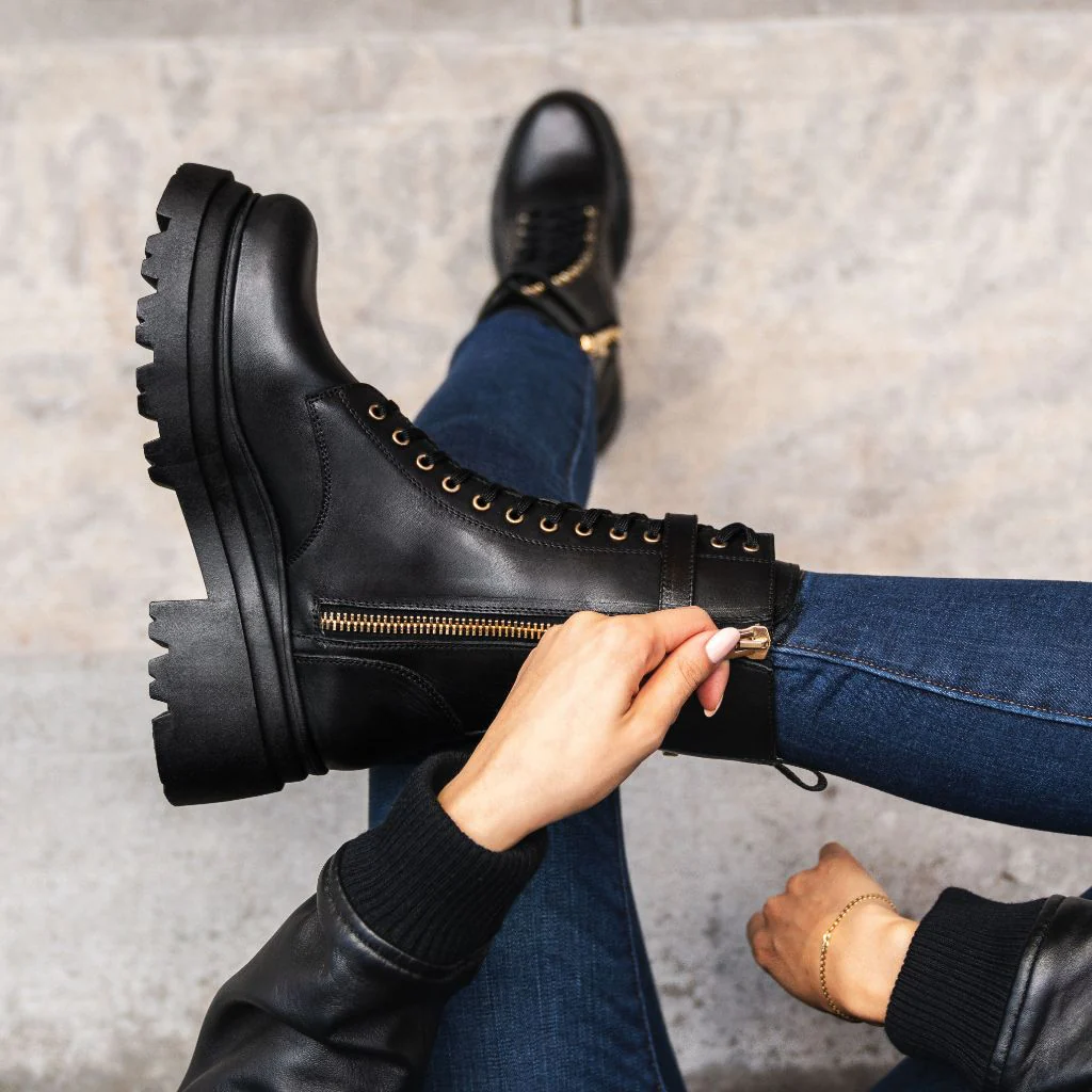 Fatale | Black & Gold - Thursday Boots
