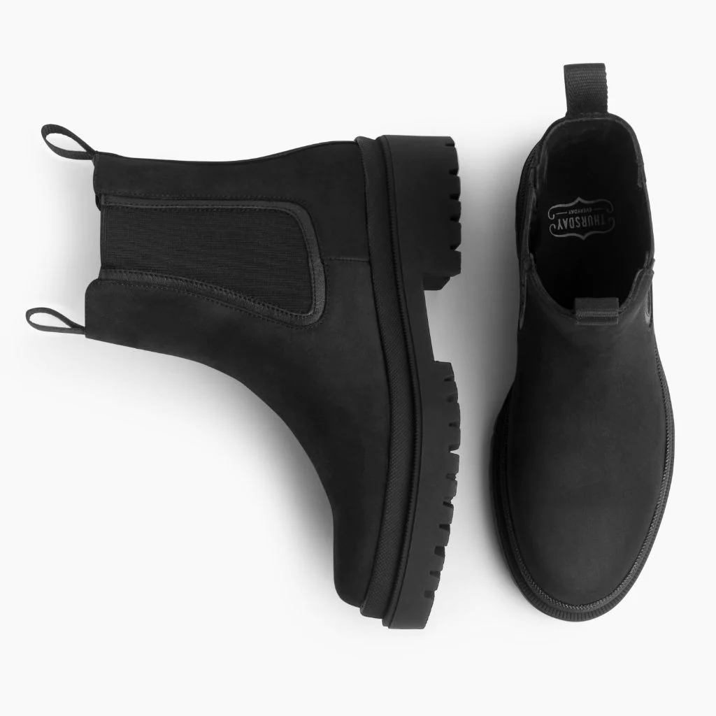 Legend Platform | Black Matte - Thursday Boots